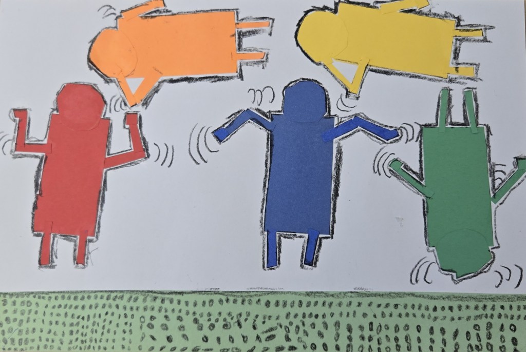 1st Grade Let's Dance Haring Project