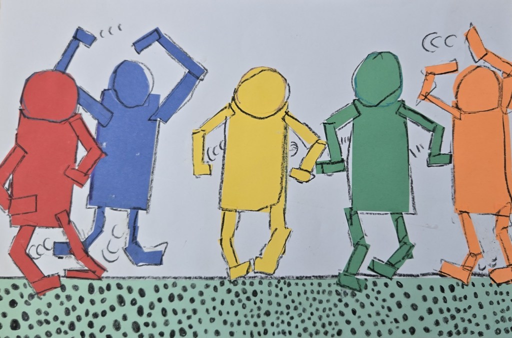 1st Grade Let's Dance Haring Project