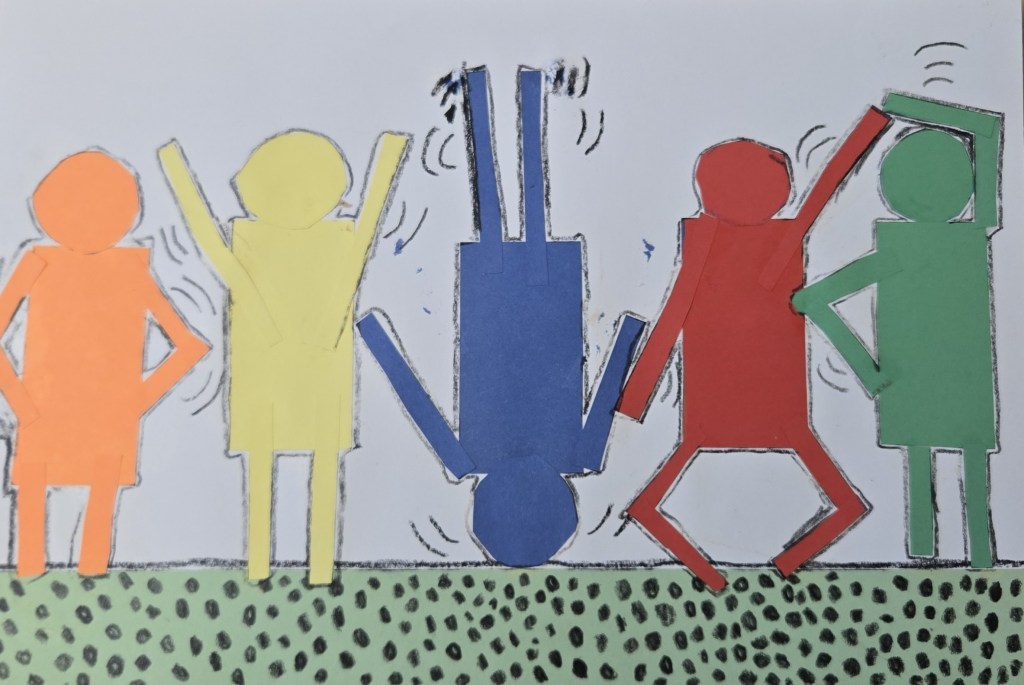 1st Grade Let's Dance Haring Project