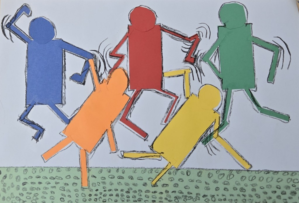 1st Grade Let's Dance Haring Project