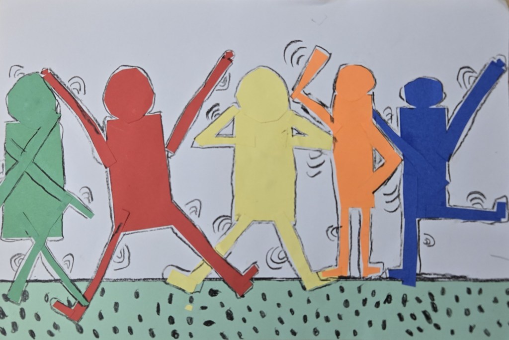 1st Grade Let's Dance Haring Project