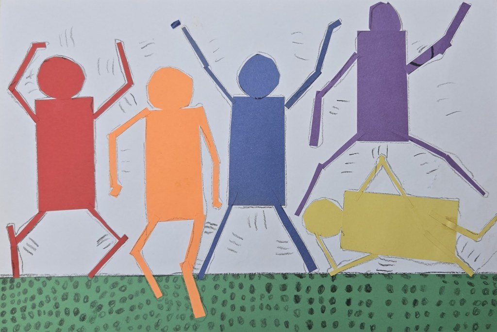 1st Grade Let's Dance Haring Project