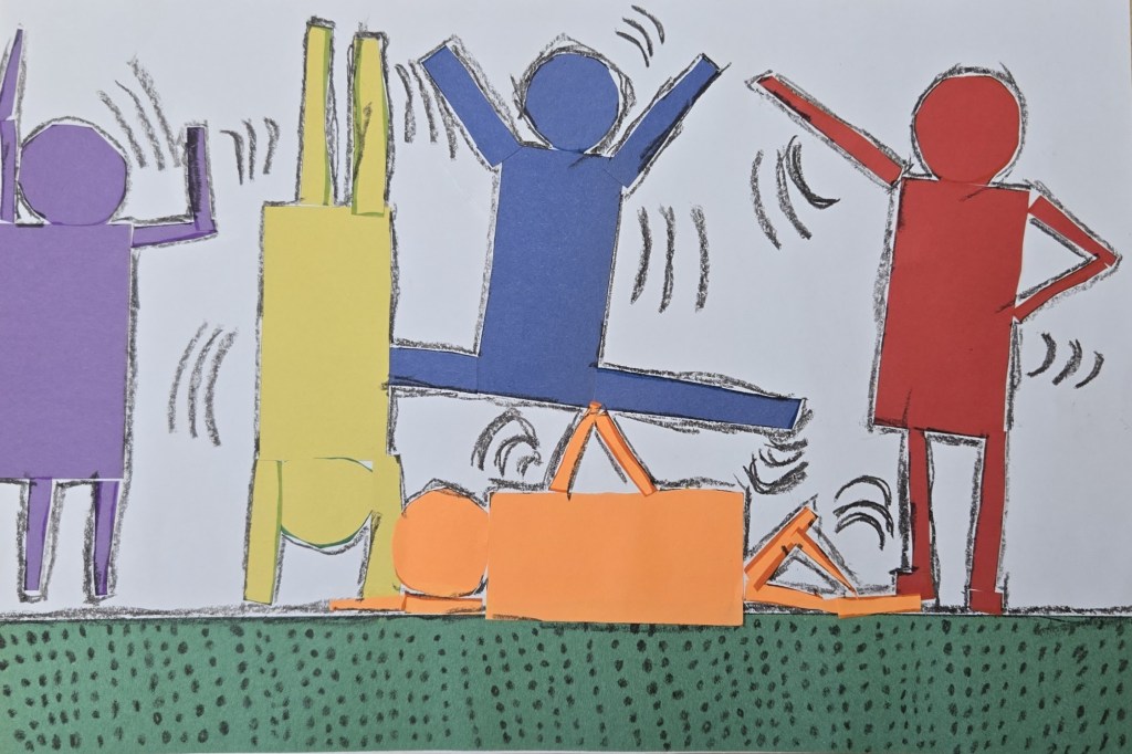 1st Grade Let's Dance Haring Project