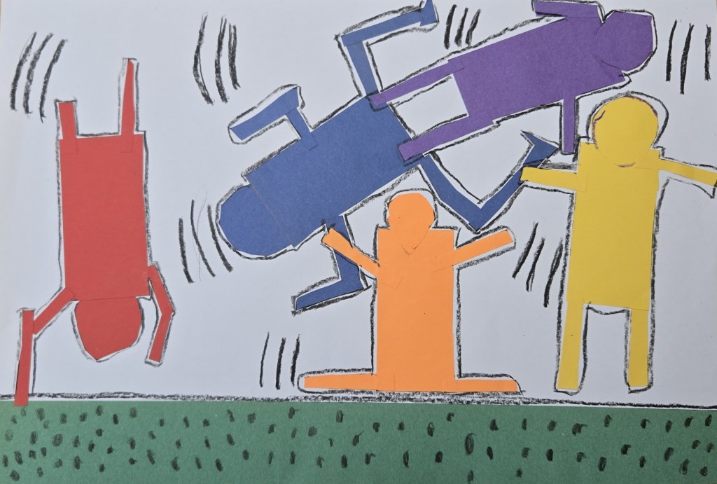 1st Grade Let's Dance Haring Project