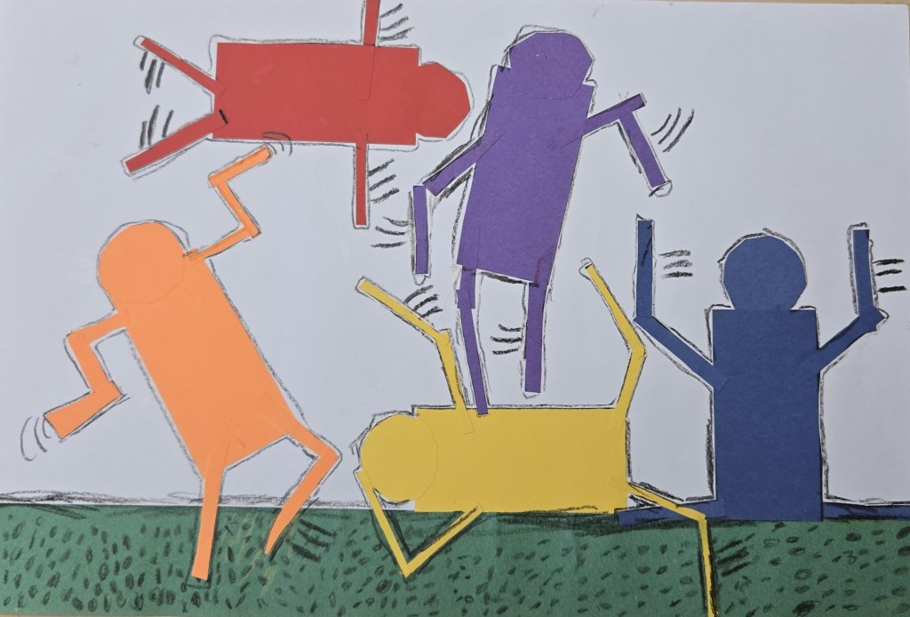 1st Grade Let's Dance Haring Project