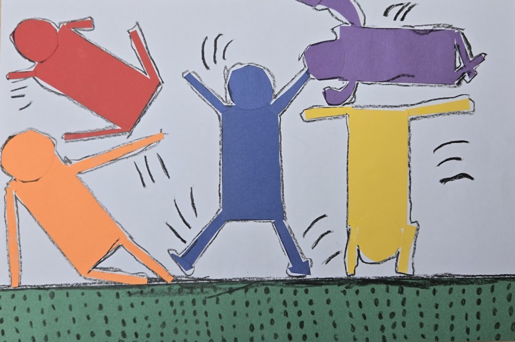1st Grade Let's Dance Haring Project
