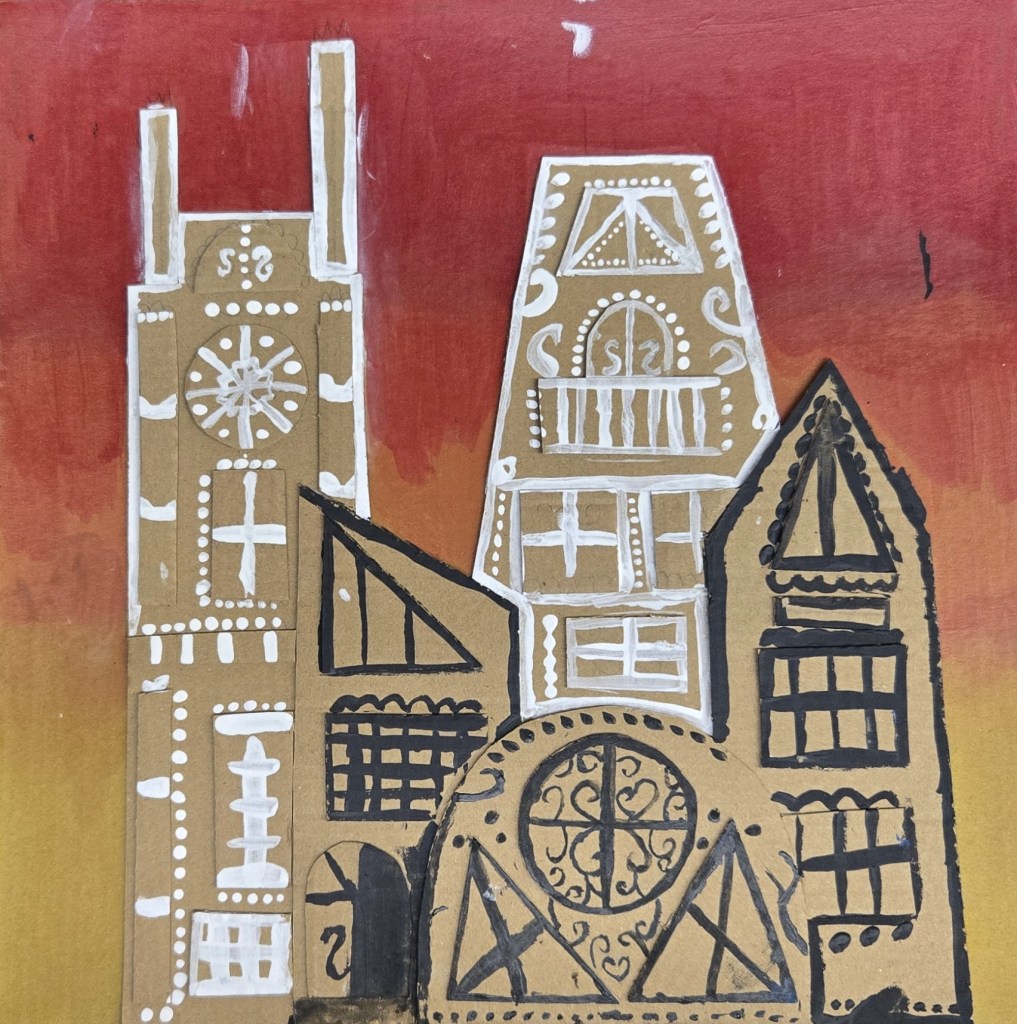 6th Grade Cityscape Relief