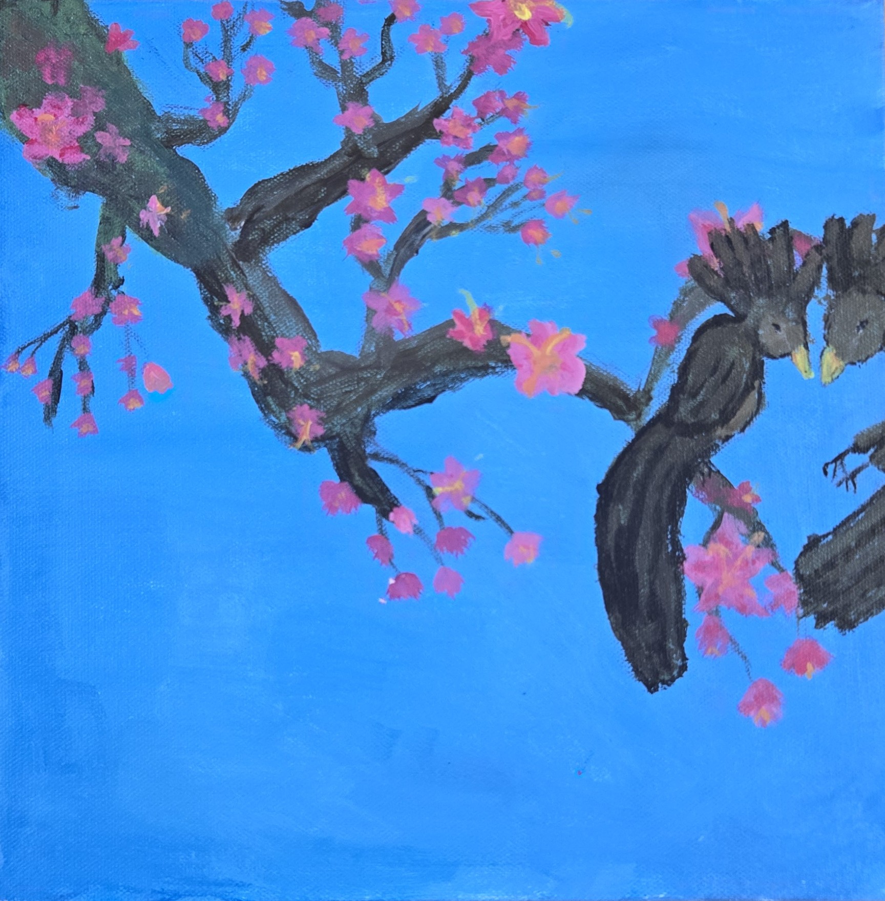 7th Grade Plum Blossom Painting